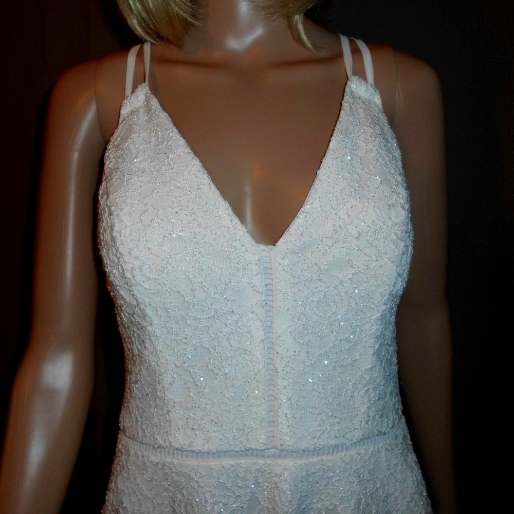 Speechless Cream Color Dress Adjustable Straps